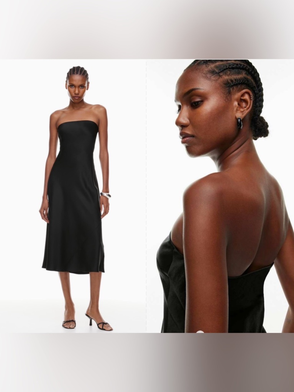 Wilfred Charmaine Satin Maxi Dress Sz M